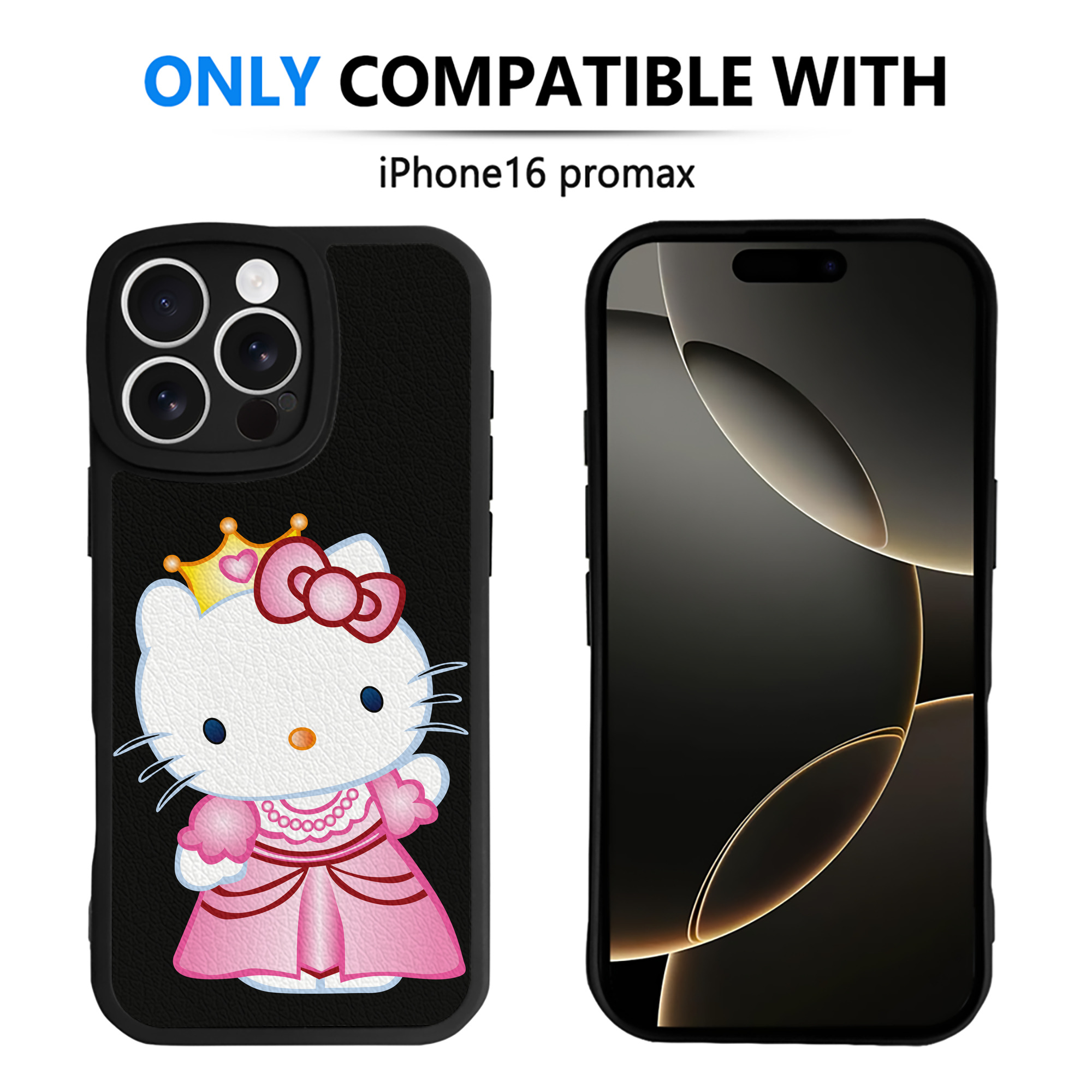 （画像用） Hello Kitty ハローキティ 【iPhone 16シリーズ対応】シリコンスマホケース（レザー調） 材質：シリコン
